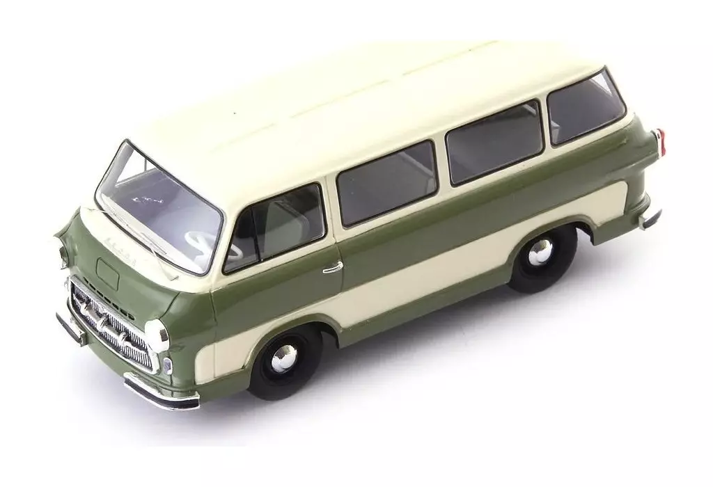 ミニカー　1/43 Skoda 979-II 1957(アイボリー×ライトグリーン) [08021]