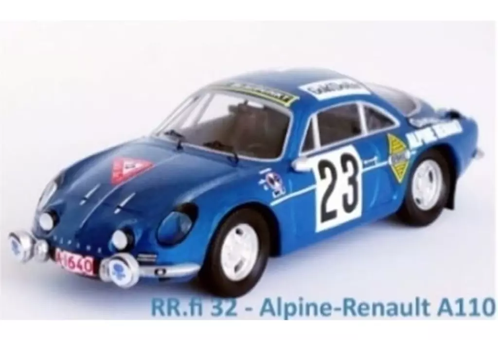ミニカー　1/43 アルピーヌルノー A110 1969年1000湖ラリー #23 Jorma Lusenius / Seppo Halme [RRfi32]