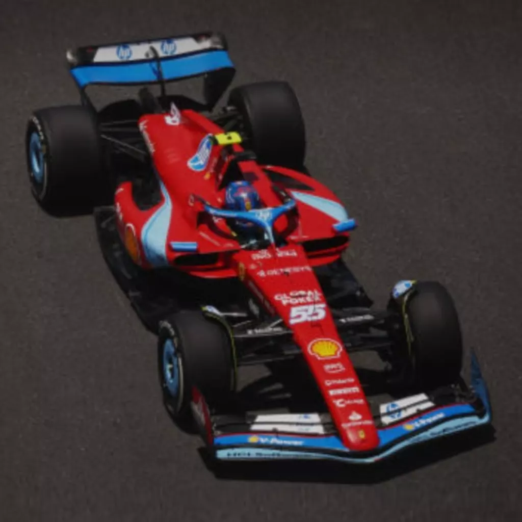 ミニカー　1/43 Ferrari SF24 GP USA Miami 2024 Azzurro Special Livery Sainz [BBRC301B]