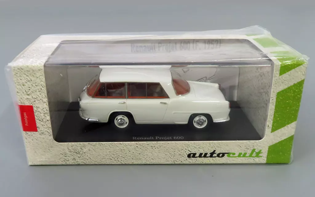 ミニカー　1/43 ルノー プロジェ 600 1957(ホワイト) [06061]