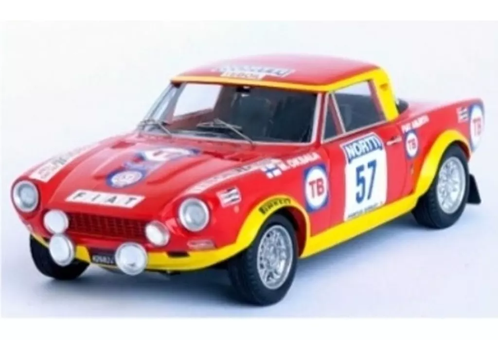 ミニカー　1/43 フィアット 124 アバルト Rallye 1974年1000湖ラリー M.Oksala/T.Aho #57 [dsn213]