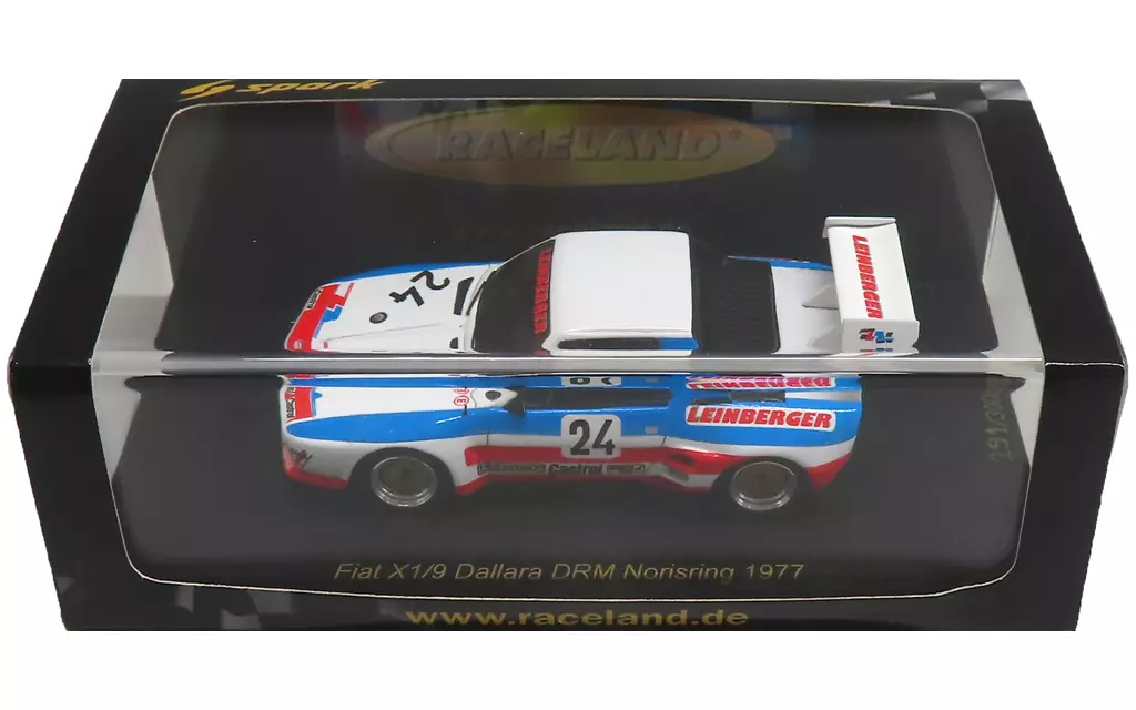 ミニカー　1/43 Fiat X1/9 Dallara DRM Norisring 1977 #24(ホワイト×ブルー×レッド) RACELAND別注 [RS1746]