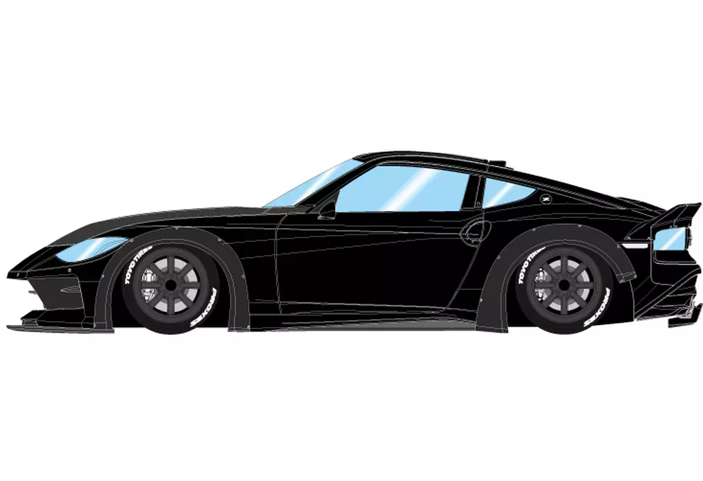 ミニカー　1/43 lb nation Fairlady Z(RZ34) RS Watanabe 8spoke wheel(ミッドナイトブラック) [LB023D]