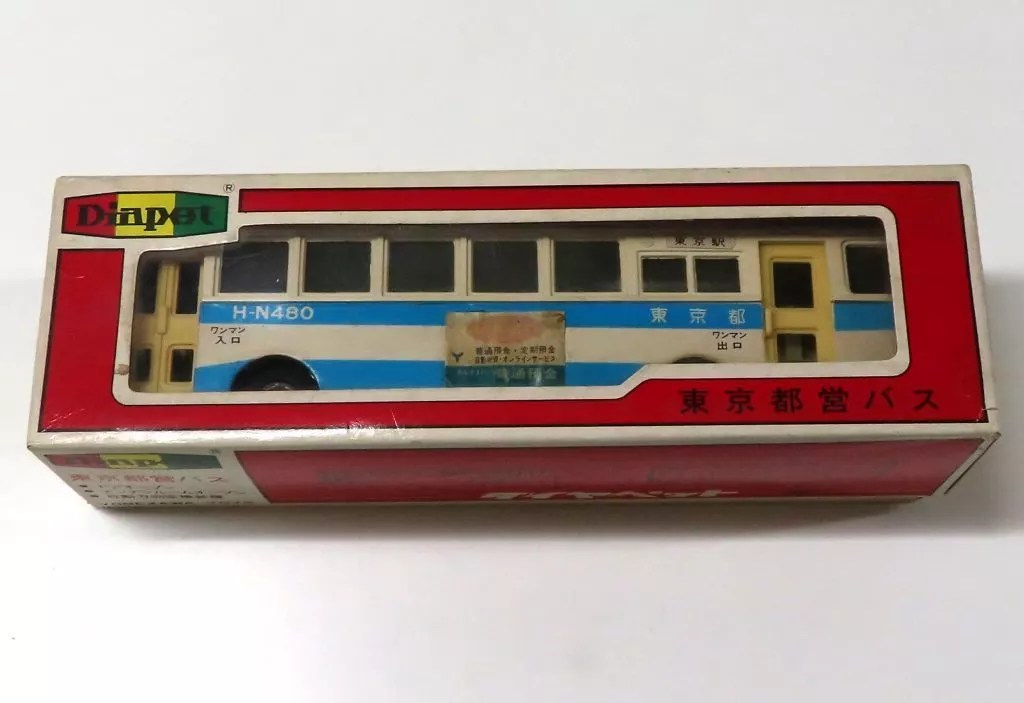 ミニカー　1/40 東京都営バス(ホワイト×スカイブルー) 「ダイヤペット」 [10-0198]