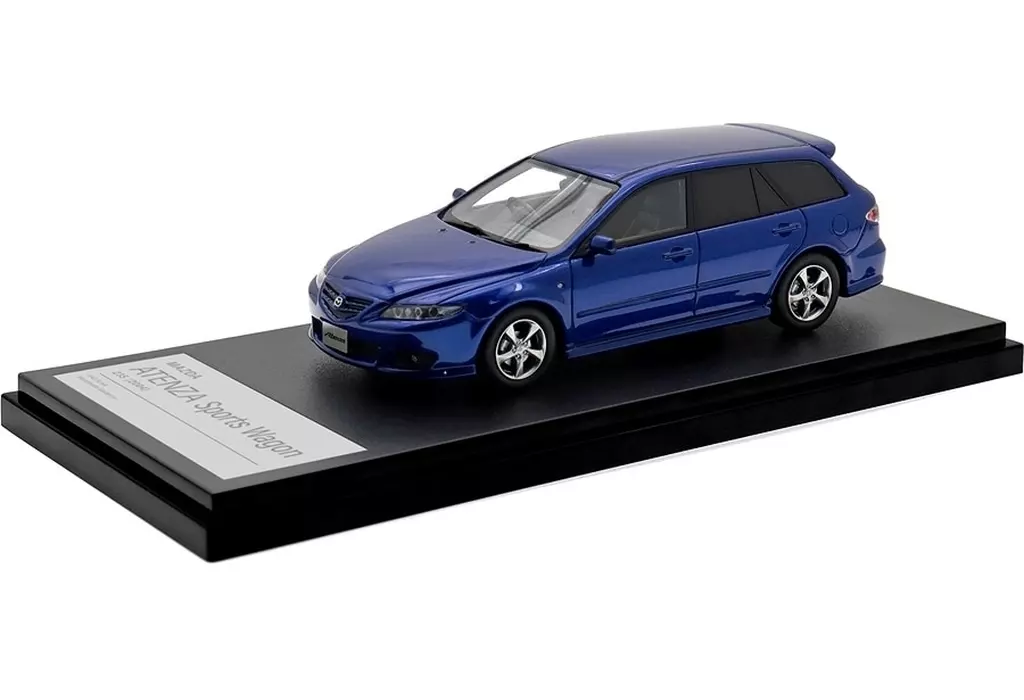 ミニカー　1/43 MAZDA ATENZA Sports Wagon 23S 2004(ブルーパシフィックマイカ) 「ハイ・ストーリーシリーズ」 [HS490BL]
