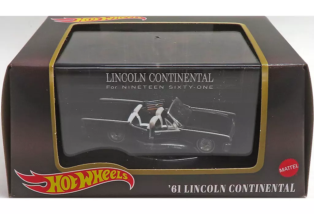 1/64 LINCOLN CONTINENTAL For NINETEEN SIXTY-ONE(ブラック) 「Hot Wheels」 Red Line Club限定 [HMY24]