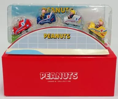 スヌーピーチョロQ ピーナッツコレクション Vol.7 スヌーピージェットコースター(4台セット) 「PEANUTS (SNOOPY)」(箱・ジャケット・ケース不備(中))