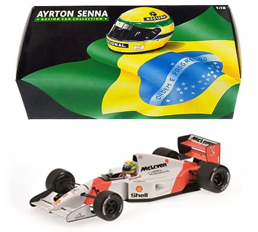 Mini car 1/18 McLaren Honda MP4-7 A. Senna 1992 