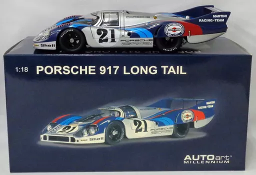 ミニカー Porsche 917L LEMANS RACING CAR 1971Shell AUTOart 1/18 Porsche 917L LeMans Racing Car 1971 Shell #21 Blue