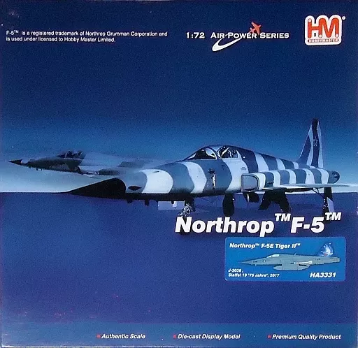 ミニカー　1/72 F-5E タイガーII スイス空軍 第19戦闘要撃隊 [HA3331]