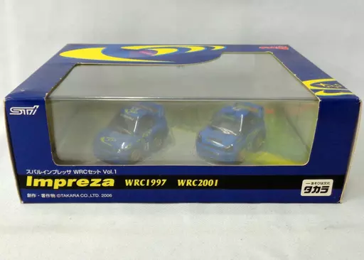 チョロQ スバル インプレッサ WRCセット Vol.1(2台セット)(箱・ジャケット・ケース不備(中))