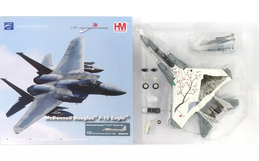 ミニカー　1/72 McDonnell Douglas F-15J Mount Fuji 第305飛行隊 50周年記念塗装 「AIR POWER SERIES」 [HA4514]