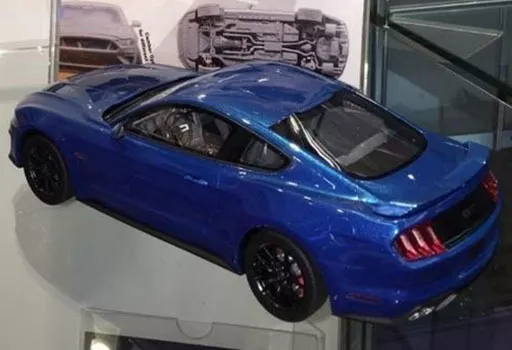 ミニカー　1/18 フォード マスタング GT 2019 左ハンドル(ブルー) [61003]