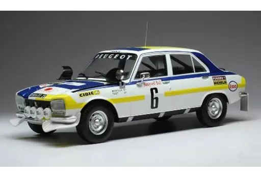 ミニカー　1/18 プジョー 504 Ti 1975年ラリー・モロッコ 優勝 H.Mikkola / J.Todt #6 [18RMC044A]