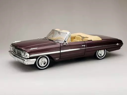 ミニカー　1/18 フォード ギャラクシー 500/XL オープン 1964(ヴィンテージバーガンディー) [1432]