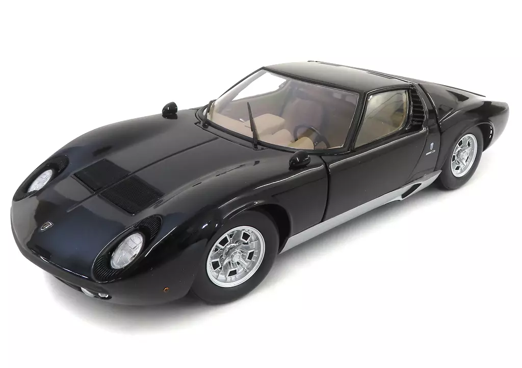 ミニカー　1/18 Lamborghini Miura P400(ブラック) [K08312BK]