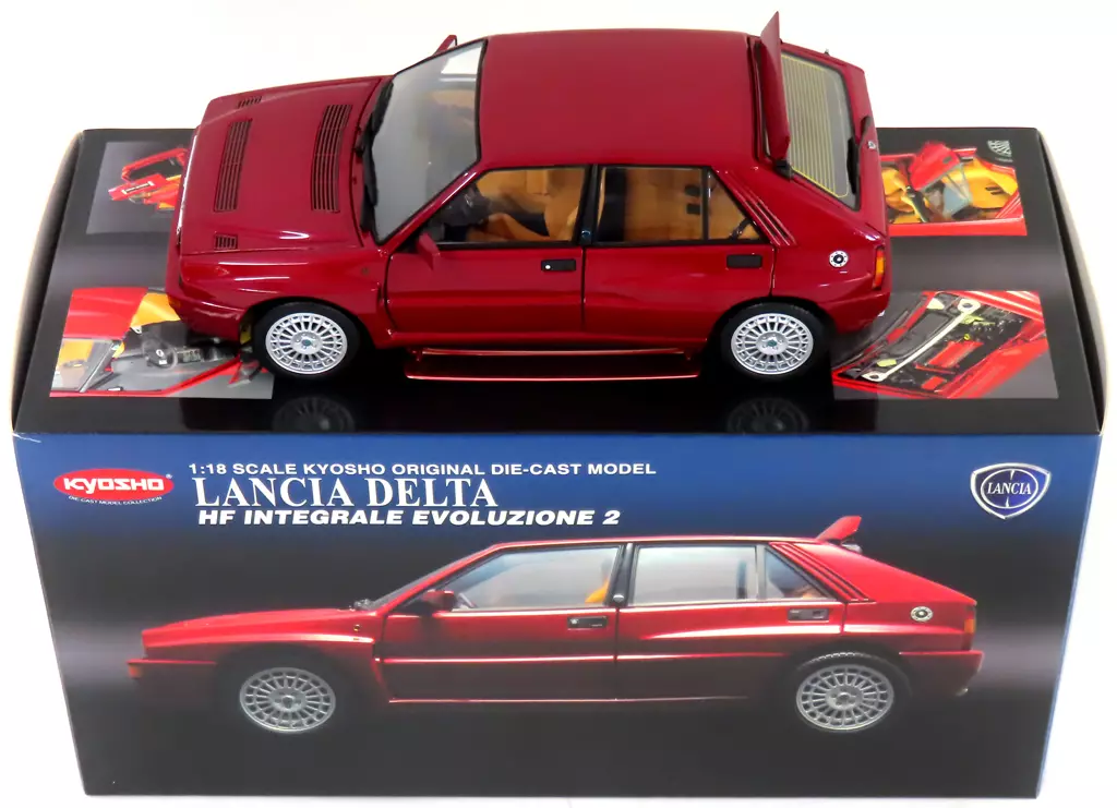 ミニカー　1/18 Lancia Delta HF Integrale Bordeaux(レッドマイカ) [K08341RM]