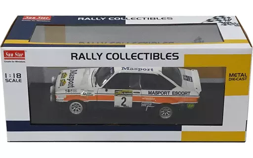 ミニカー　1/18 FORD Escort RS1800 2nd South Pacific Rally-New Zealamd 1977 Masport #2 「RALLY COLLECTIBLES」 [4665]