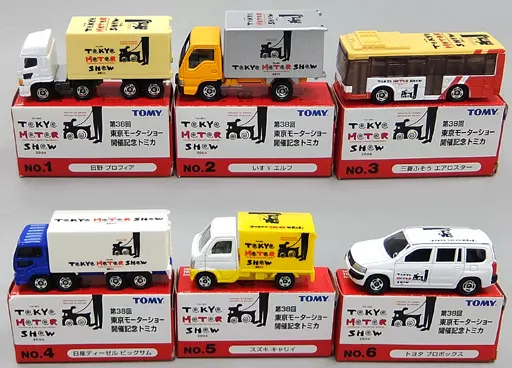 トミカ 第38回 東京モーターショー開催記念トミカ 駿河屋 -<中古>全6種セット 「第38回 東京モーターショー開催