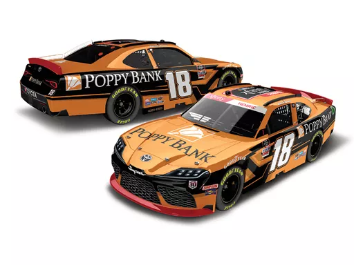 ミニカー　1/24 ”ダニエル・ヘムリック” ポピーバンク TOYOTA スープラ NASCAR Xfinityシリーズ 2021 チャンピオン フードオープン #18 [N182123PYBDCCHA]
