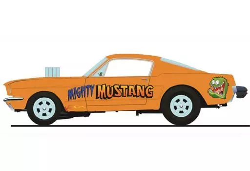 ミニカー　1/18 1965 Ford Mustang A/FX - Rat Fink’s Mighty Mustang [A1801860]