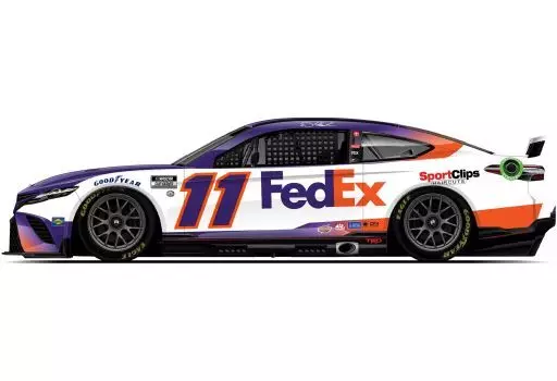 ミニカー　1/24 ”デニー・ハムリン” フェデックス グラウンド TOYOTA カムリ NASCAR 2023 #11 「カラークロームシリーズ」 [C112323FEGDHCL]