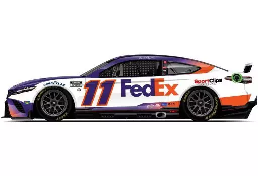 ミニカー　1/24 ”デニー・ハムリン” フェデックス エクスプレス TOYOTA カムリ NASCAR 2023 #11 「カラークロームシリーズ」 [C112323FEXDHCL]