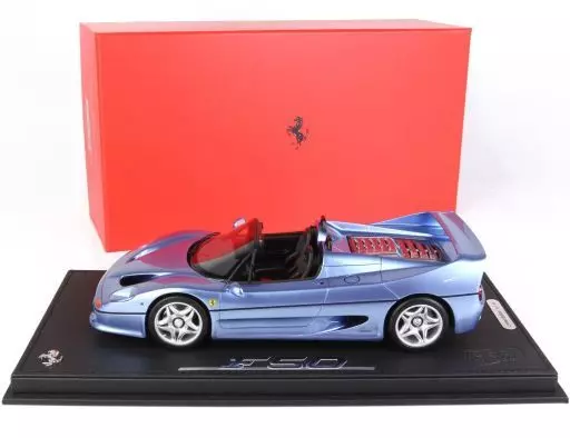 ミニカー　1/18 Ferrari F50 Coupe 1995 Spider Versionn(カルフォルニアライトブルーメタリック)ケース付 [P18190GV]