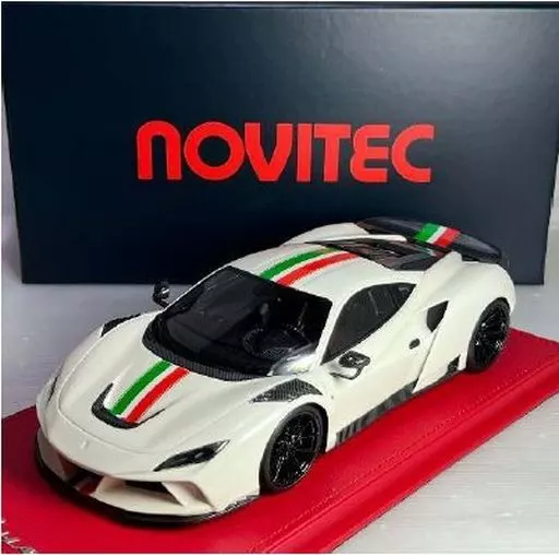 ミニカー　1/18 ノヴィテック F8 N-Largo(ホワイト×イタリアンカラーストライプ) [PE84307]