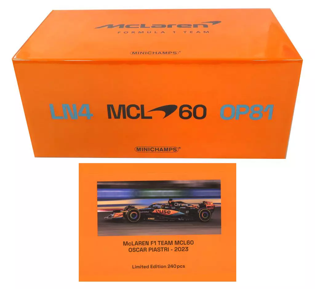 ミニカー　1/18 マクラーレン F1 チーム MCL60 オスカー・ピアストリ 2023 [537231881]