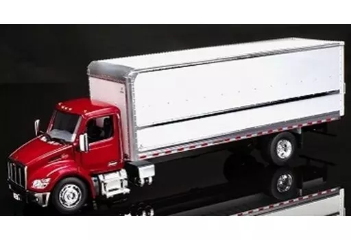 ミニカー　1/32 ピータービルト 536 シュープリーム シグネチャー バン(レッドキャブ×ホワイトボディ) [71106]