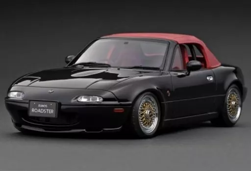 ミニカー　1/18 Eunos Roadster NA(ブラック) [IG3197]