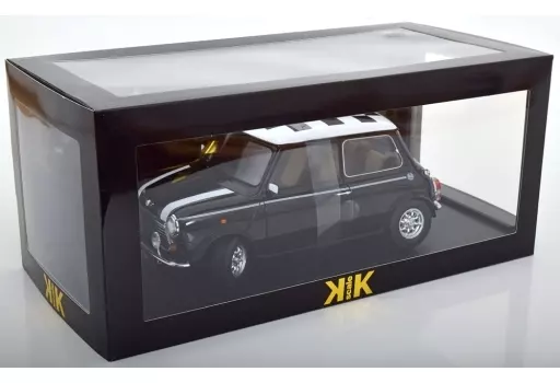ミニカー　1/12 Mini Cooper Chequered Flag 左ハンドル(ブラック×ホワイト) [KKDC120055L]