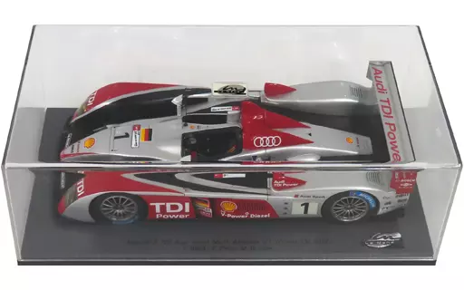 ミニカー　1/24 Audi R10 TDI Audi Sport North America Winner LM 2007 MICHELIN #1(シルバー×レッド×ブラック) [LMS009]