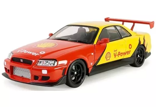 ミニカー　1/18 1999 Nissan Skyline GT-R (R34) - Shell Oil 「Artisan Collection」 [19138]