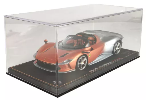 1/18 Ferrari Daytona SP3 Icona Series Metallic Matt Silver And Met Orange ケース付 [P18214STV]