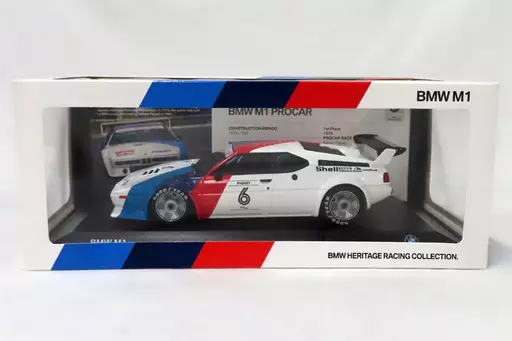 ミニカー　1/18 BMW M1 Shell #6(ホワイト×レッド×ブルー) [80432454788]