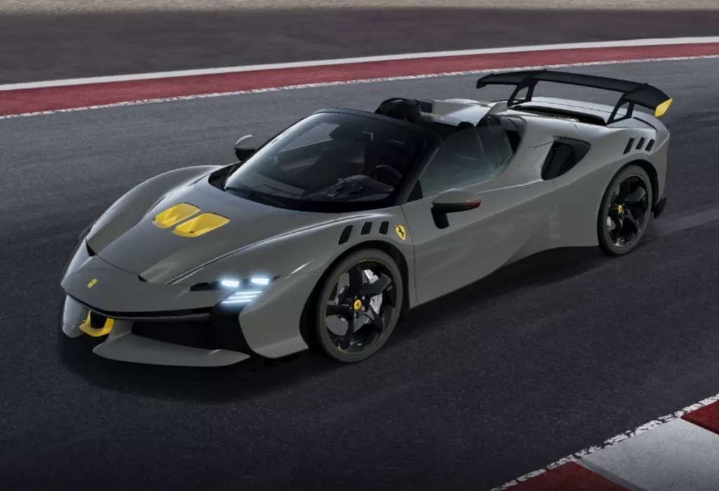ミニカー　1/18 Ferrari SF90 XX Spider Grey Competition ケース付 [P18238EV]