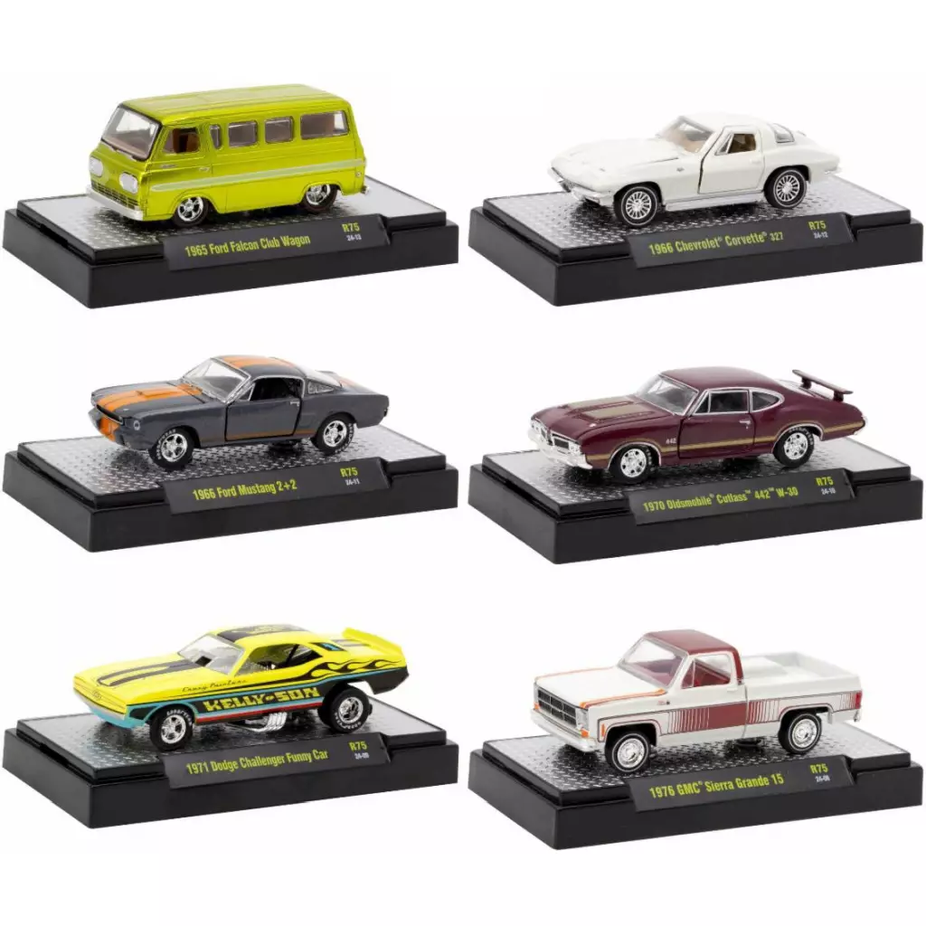ミニカー　1/64 Auto-Thentics 75 6個アソート [32600-75]