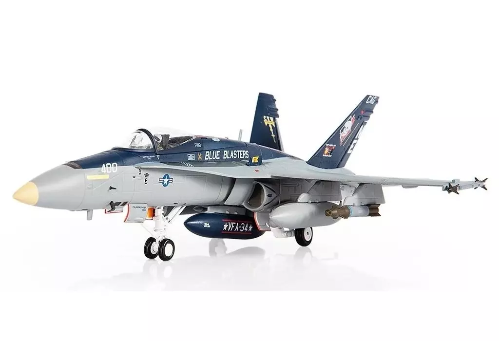ミニカー　1/72 F/A-18C アメリカ海軍 VFA-34 ブルー ブラスターズ The Last Cruise 2018 [JCW-72-F18-018]