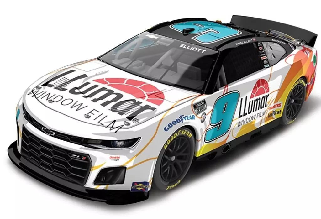 ミニカー　1/24 LLUMAR 2023 シボレー カマロ ZL1 チェイス・エリオット #9 [LR270007]