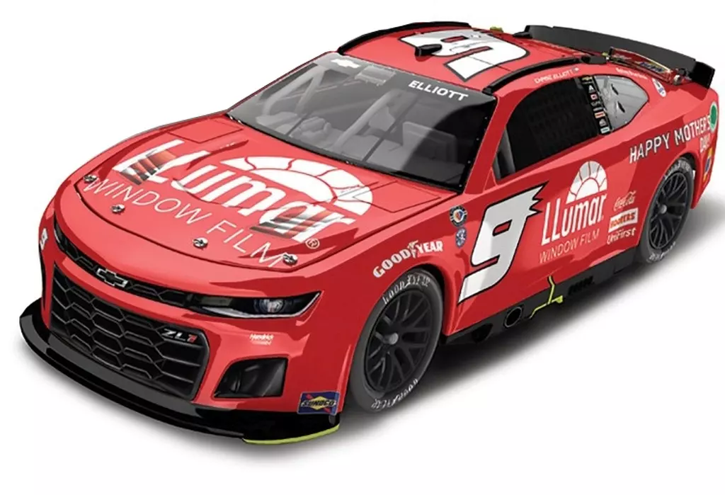 ミニカー　1/24 LLUMAR THROWBACK 2023 シボレーカマロ ZL1 チェイス・エリオット #9 [LR281928]