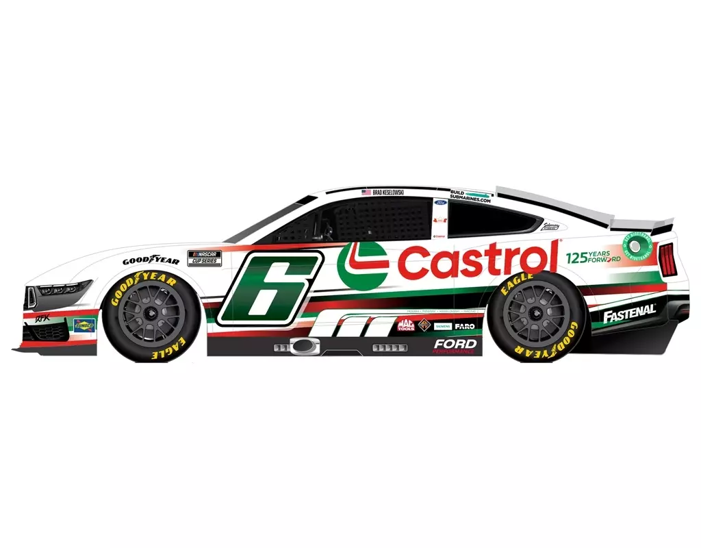ミニカー　1/24 FOIL CASTROL 125 YEARS FORWARD 2024 フォード マスタング ブラッド・ケセロウスキー #6 「Action Racing Collectables Series」 [LR301947]