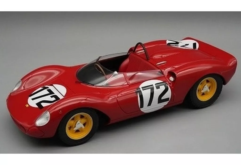 ミニカー　1/18 フェラーリ 206 Dino SP Course de cote Ollon Villars 1965 優勝車 cote SEFAC car L. Scarfiotti #172 [TM18-234D]