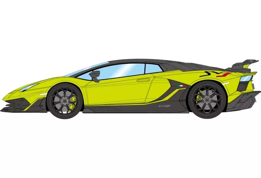 ミニカー　1/18 Lamborghini Aventador SVJ 2018(ヴェルデスキャンダル) [EML025I]