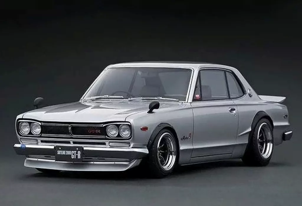 ミニカー　1/18 Nissan Skyline 2000 GT-R KPGC10(シルバー) [IG3614]
