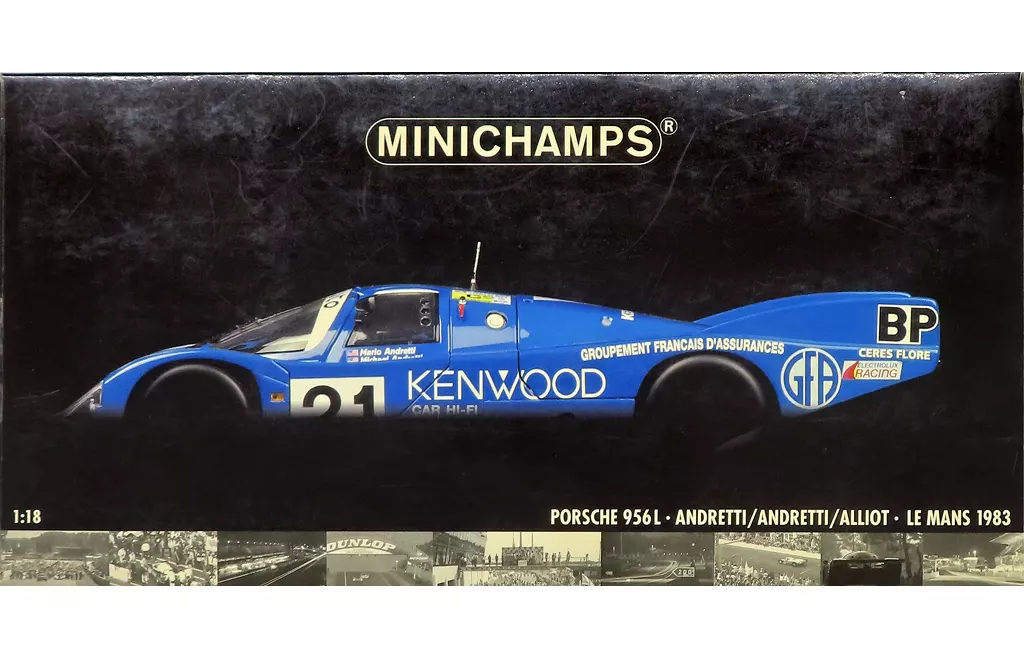 ミニカー　1/18 Porsche 956L Le Mans 1983 KENWOOD #21(ブルー) [180836921]