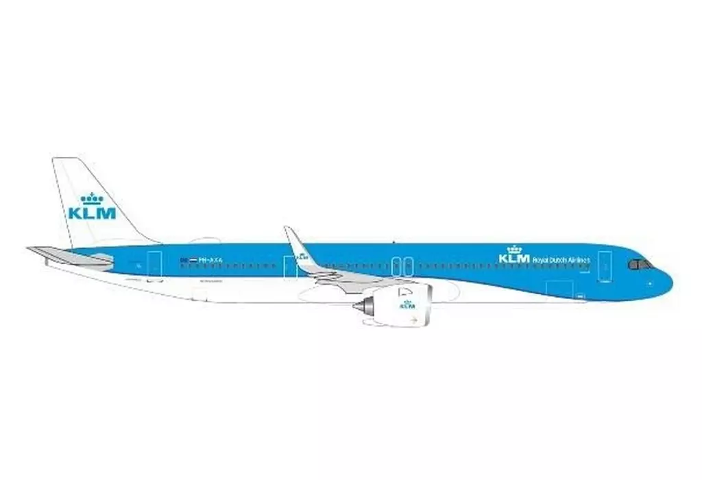 ミニカー　1/500 A321neo KLMオランダ航空 ”Koninginnepage/Swallowtail” PH-AXA [HE538053]