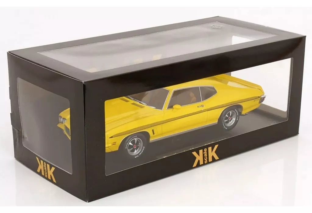 ミニカー　1/18 Pontiac LeMans GTO 1972(イエロー) [KKDC181354]