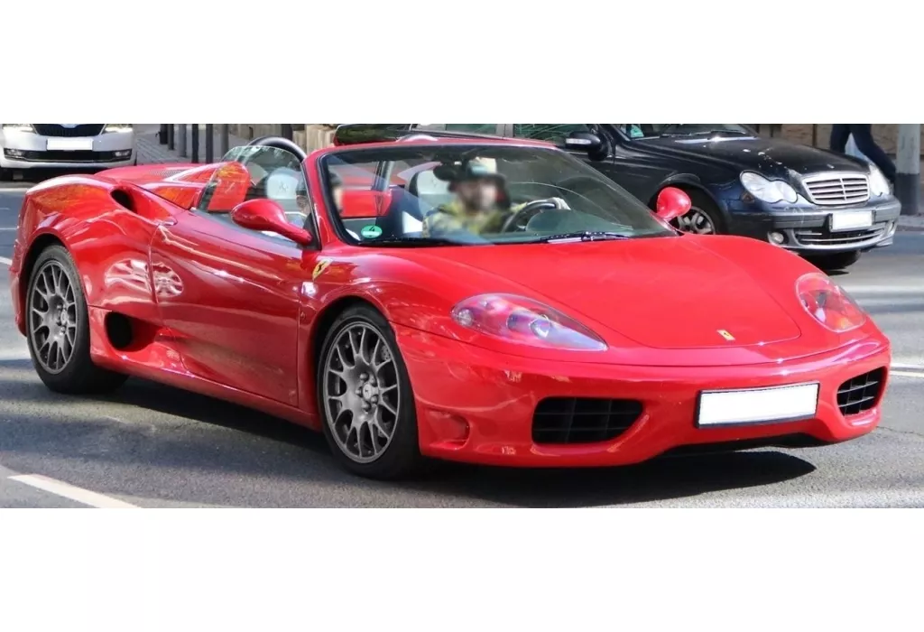 ミニカー　1/18 Ferrari 360 Modena Spider automatic gear Rosso Corsa - Black ケース付 [P18232A1V]
